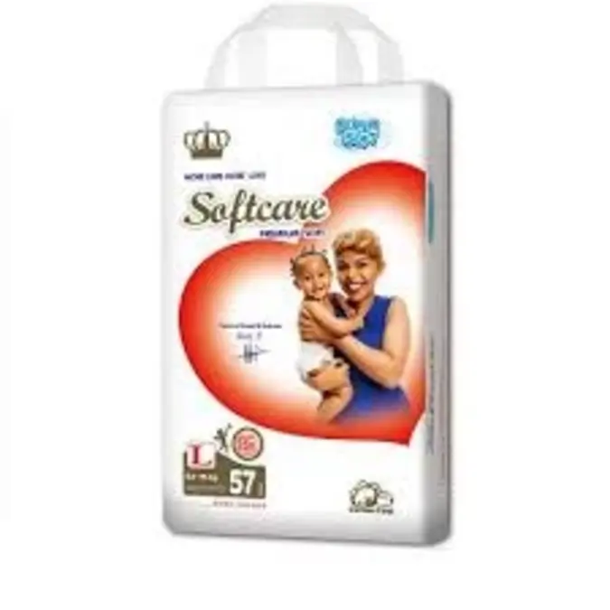 Softcare Premium Diaper Large 57 Pieces 9.1-15 Kg